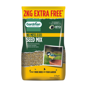 Gardman No Mess Seed Mix 12.75KG+ 2KG Extra Free