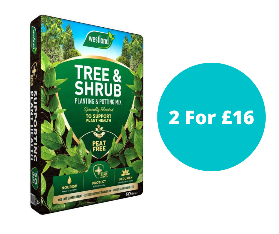 TREE & SHRUB PLANTING PEAT FREE (50L) BUNDLE 2 FOR £16