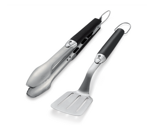Weber Premium Tool Set, Compact Size  - 2 Pieces Stainless Steel Black