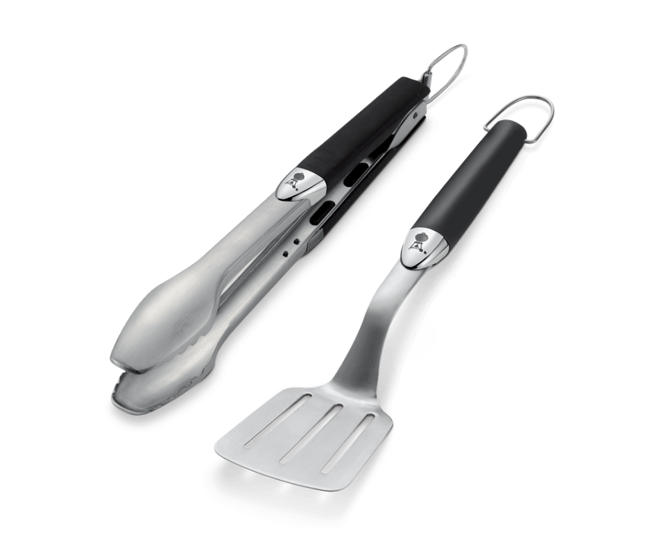 Weber Premium Tool Set, Compact Size  - 2 Pieces Stainless Steel Black