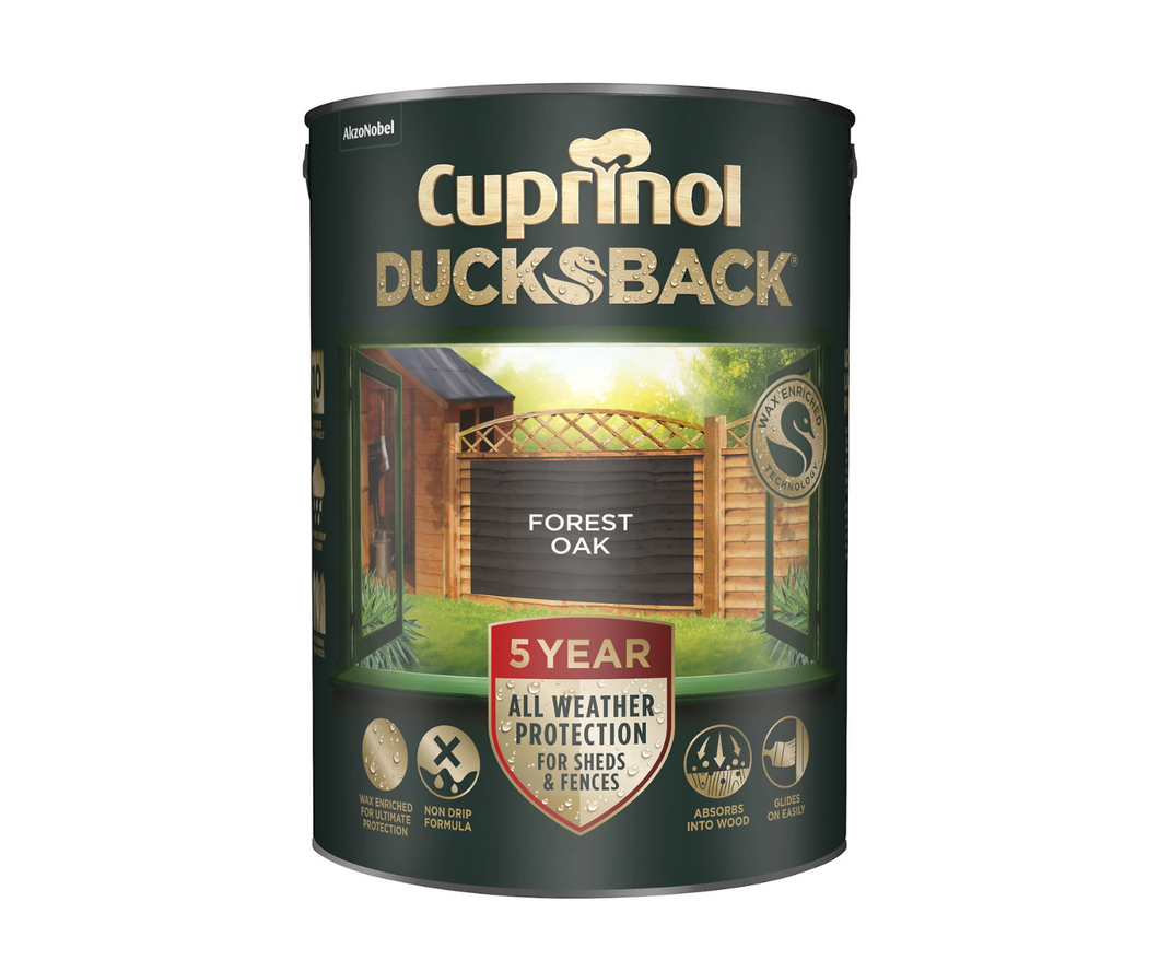 Cuprinol - Ducksback (5 Year) Forest Oak - 5 Litre