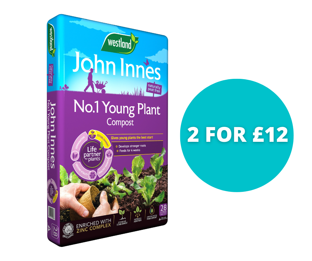 John Innes Peat Free Compost No 1 28L - Bundle of 2 for £12