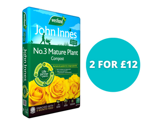 John Innes Peat Free No 3 Compost 28L - Bundle of 2 for £12