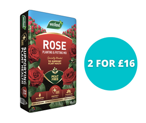 Rose Planting & Potting Peat Free Composts 50L - Bundle of 2 for £16